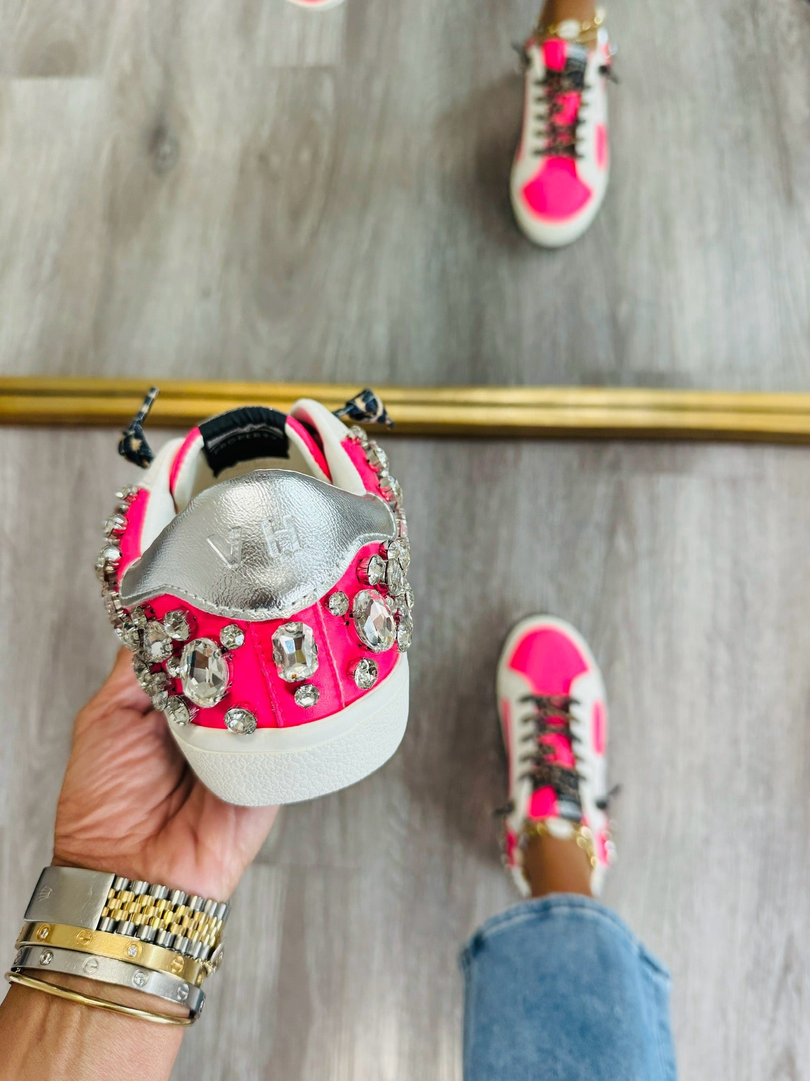 バレエ HARIBO Page VH x WR Born To Shine Crystal Sneakers | Walker Rose Boutique