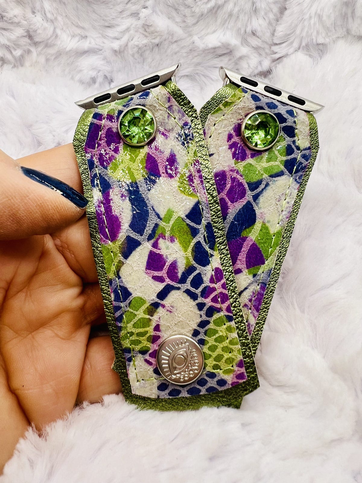 Authentic Upcycled Tory Burch Watchband Tory Burch Miller Apple Watch Band | TikTok main image 3
