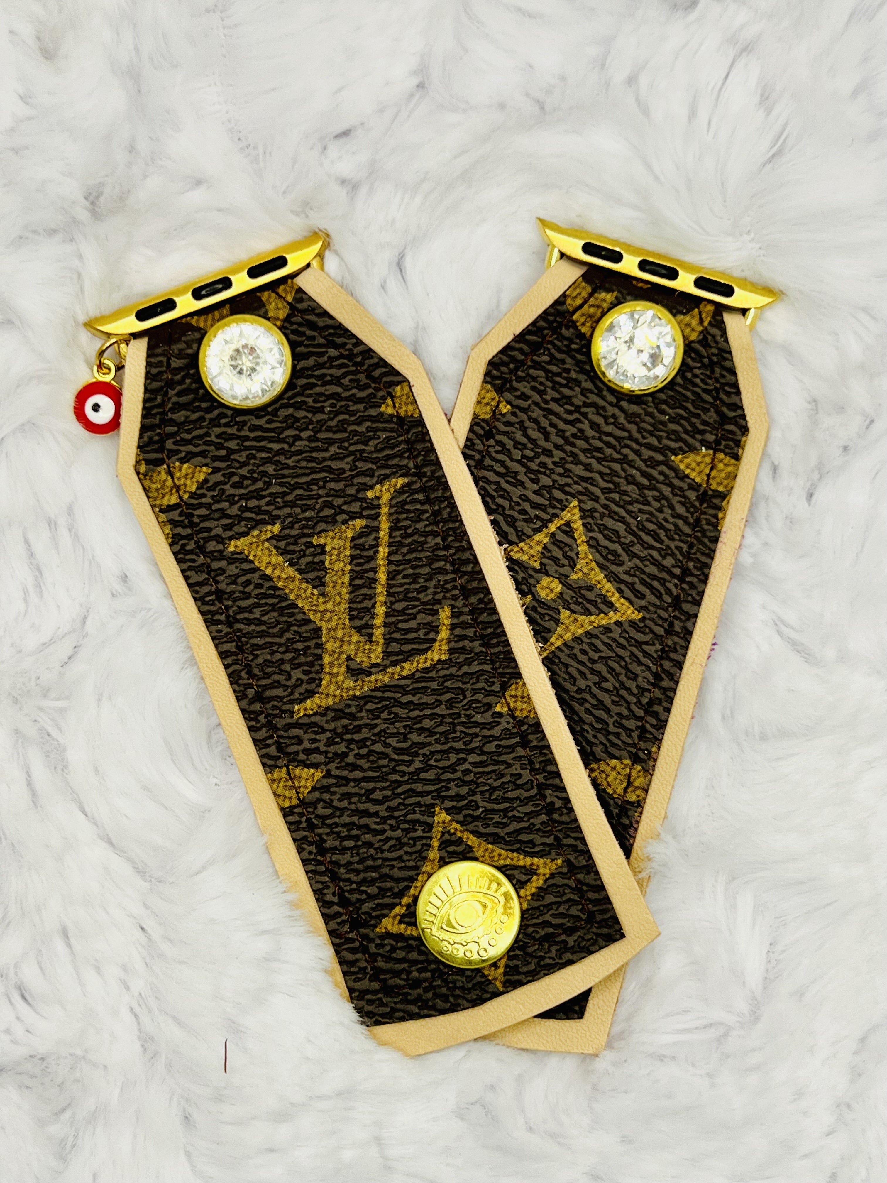 Authentic Upcycled Tory Burch Watchband Tory Burch Miller Apple Watch Band | TikTok main image 4