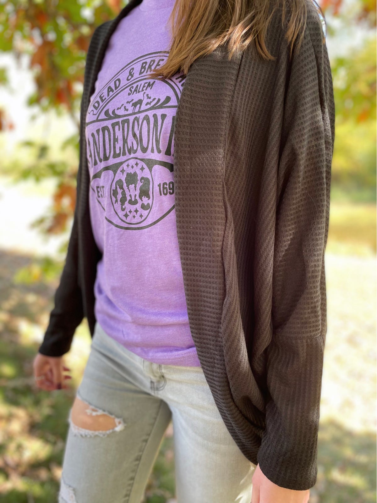 SALE - Raven Waffle Knit Cardi | Waves n Whiskey Boutique