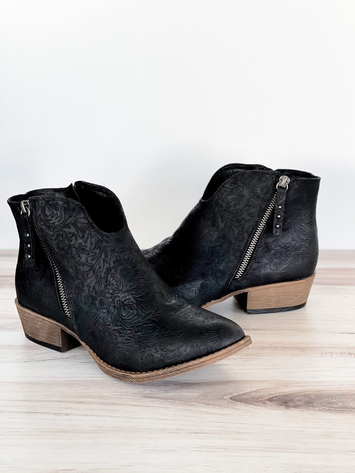 very g divine tooled bootie