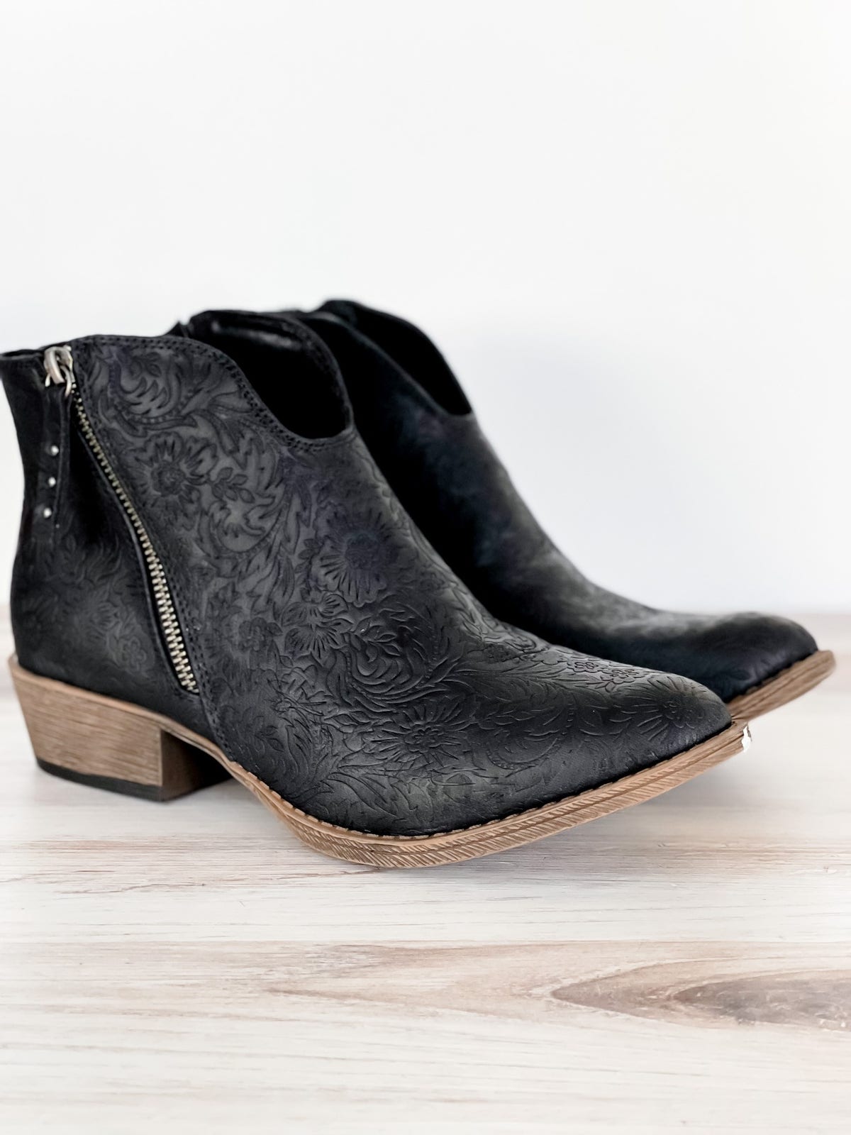 very g divine tooled bootie