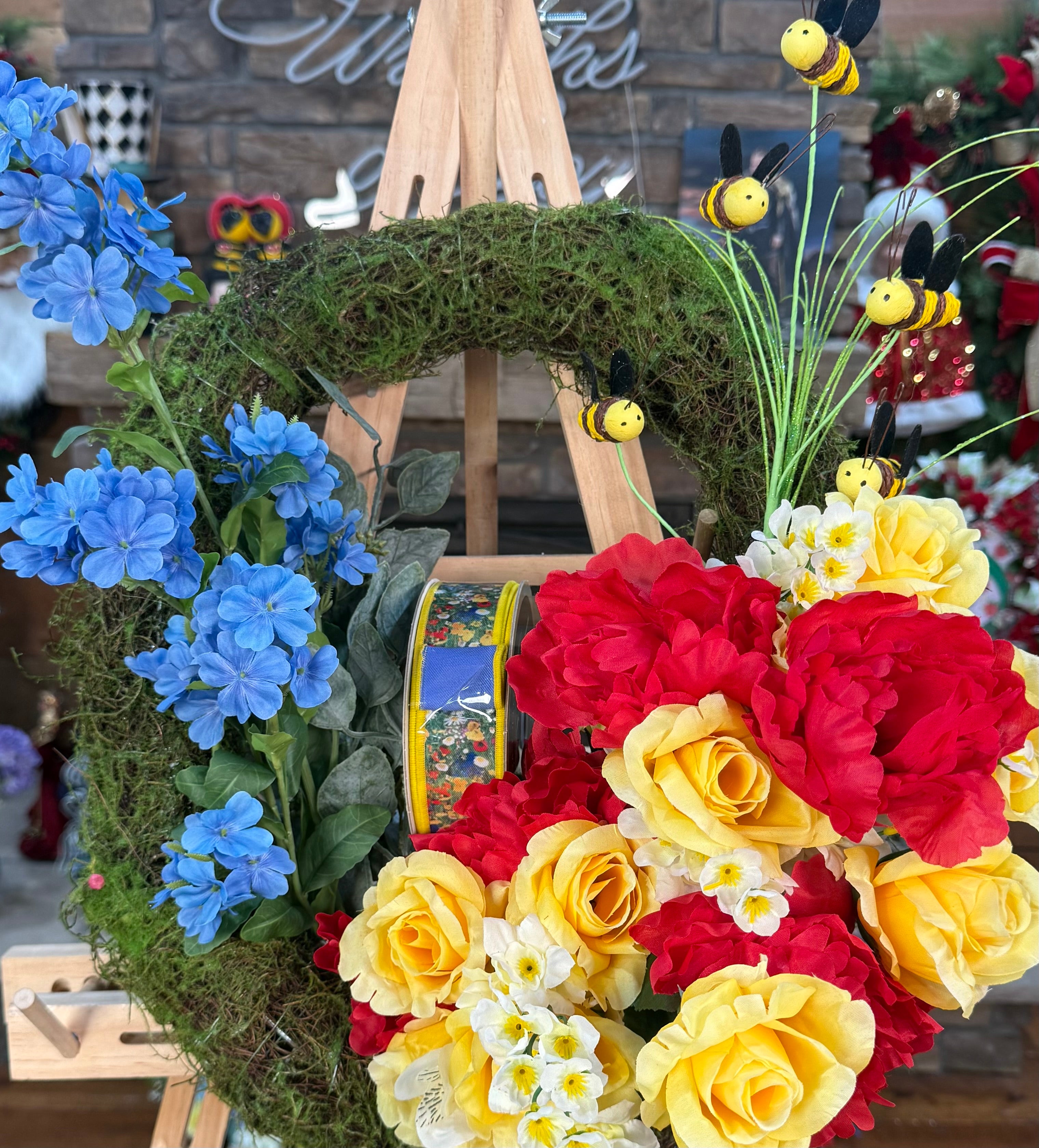 spring, ribbon, easter, | Crafting Excellence: Wreath Supplies
